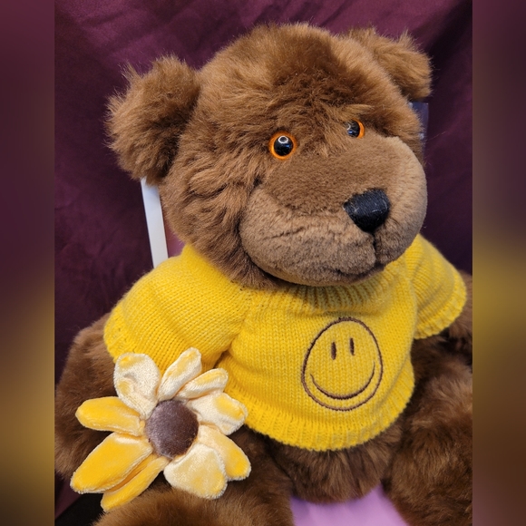 ProFlowers Plush Teddy Bear with gorgeous Yellow Sweater Holding a Sunflower - Picture 4 of 13